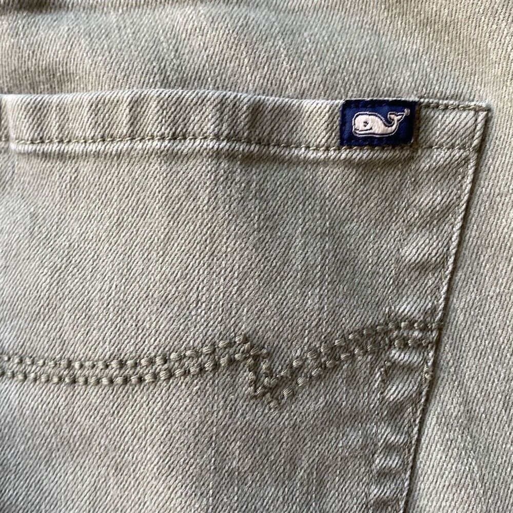 Vineyard Vines womens light olive green straight leg jeans size 8 cotton spandex - Picture 8 of 9